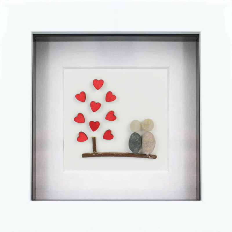 Tree of Hearts Pebble Art