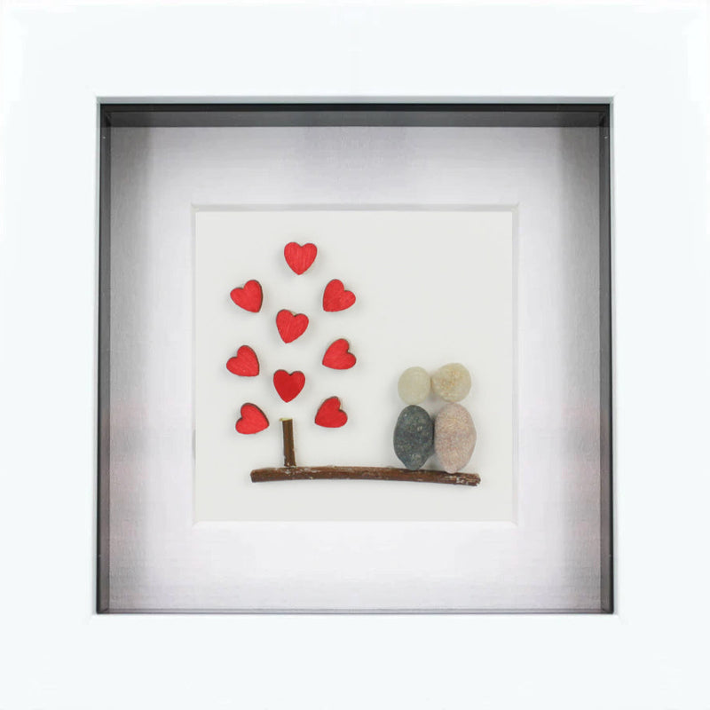 Tree of Hearts Irish Pebble Art
