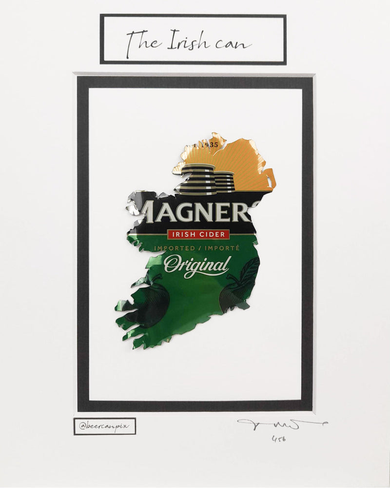 Magners Cider Can Map of Ireland USA - Beer Can Pix