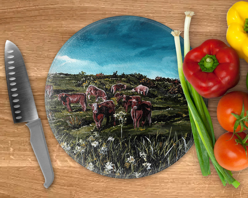 'The Meadow' Circular Glass Worktop Saver