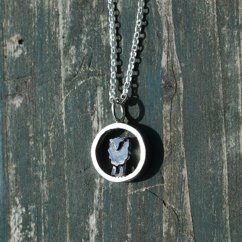 black sheep necklace, black sheep pendant, black sheep chain, black sheep gift, silver and black sheep, sheep necklace, sheep pendant, sheep jewellery, shepherdess gift, present for sheep vet, sheep farmer gift, farm necklace, farm jewellery, sheep gift for daughter, sheep present for female