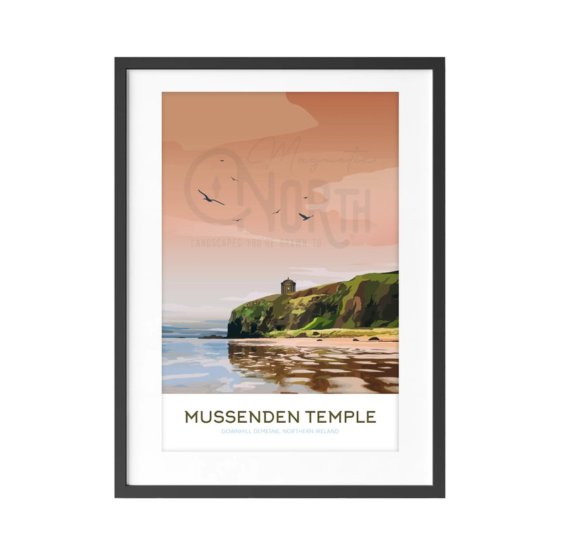 Northern Ireland Coastal, Art Print Travel Poster, Ireland, Travel Print, House, Wedding Gift, Father's Day, Christmas gift, landscapes