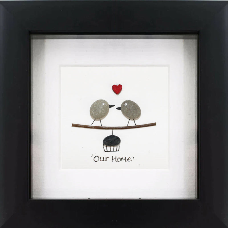 Our Home Irish Pebble Art Frame