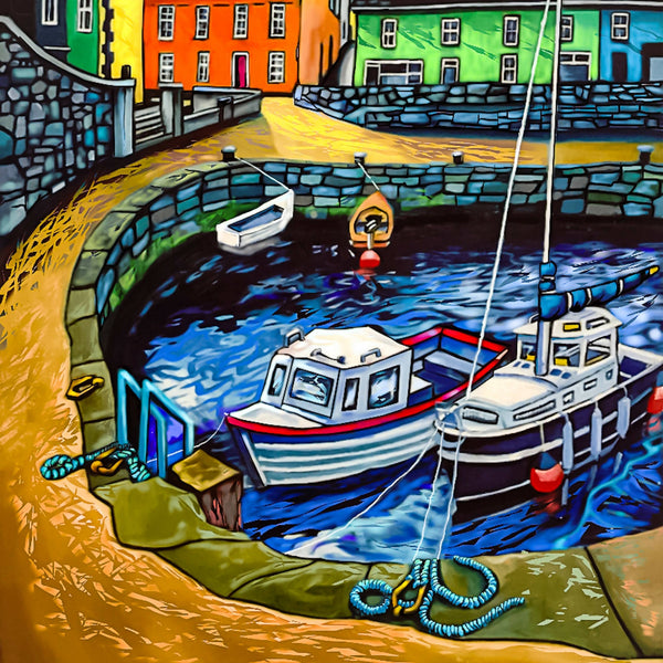 Carnlough Harbour Print - Desie O'Reilly