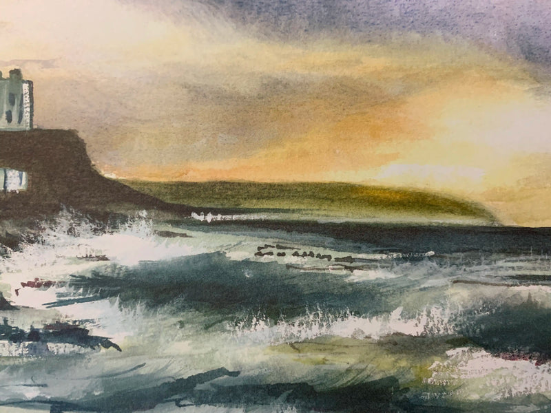 Watercolour painting of Portstewart, Co Antrim, Northern Ireland