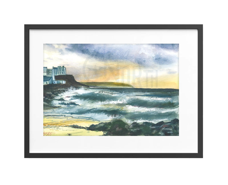 Watercolour painting of Portstewart, Co Antrim, Northern Ireland