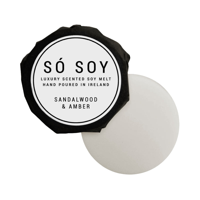 Sandalwood and Amber  Wax Melt by So Soy Hand Poured in Ballymoney