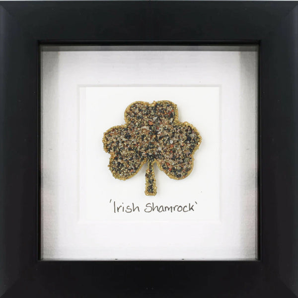 Irish Shamrock Irish Pebble Art Frame