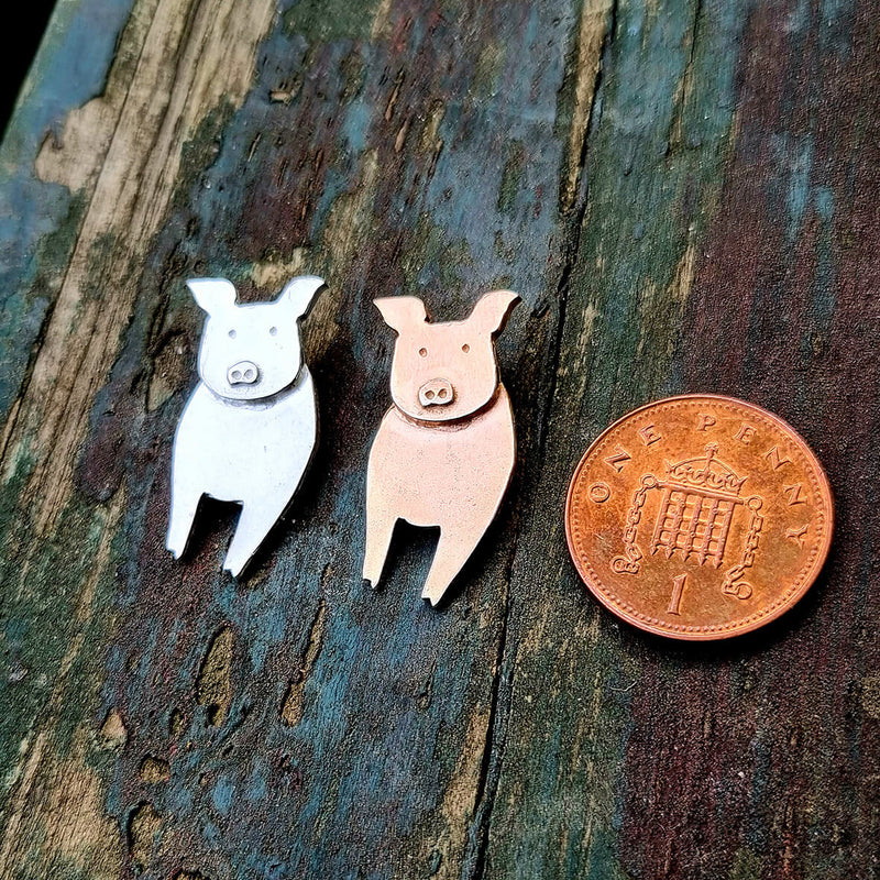 pig necklaces, silver pig necklace, gold pig necklace, rose gold pig, pig jewellery