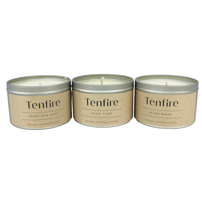 Irish Candles Gift Set of 3 - Irish Turf, Irish Sea Mist, Irish Rain