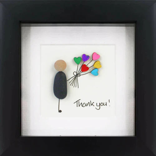 A Little Thank You Irish Pebble Art Frame