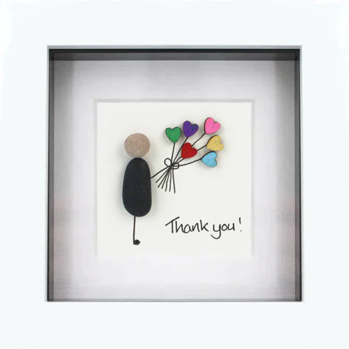 A Little Thank You Irish Pebble Art Frame