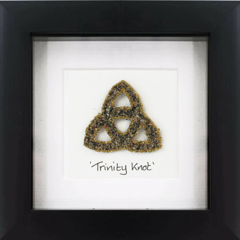 Irish Trinity Knot Pebble Art Frame