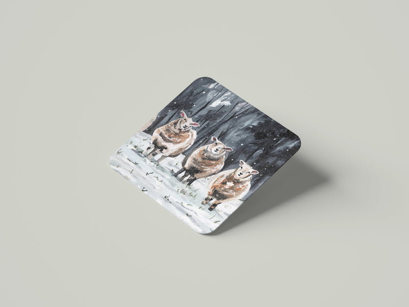 Winter Grazing Coaster