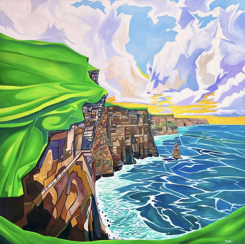 Cliffs of Moher Vibrant Giclée Print - Famous Irish Landmarks