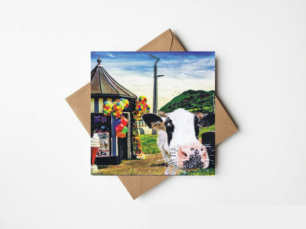 Moo Selfie On Bray Prom- The Greeting Card