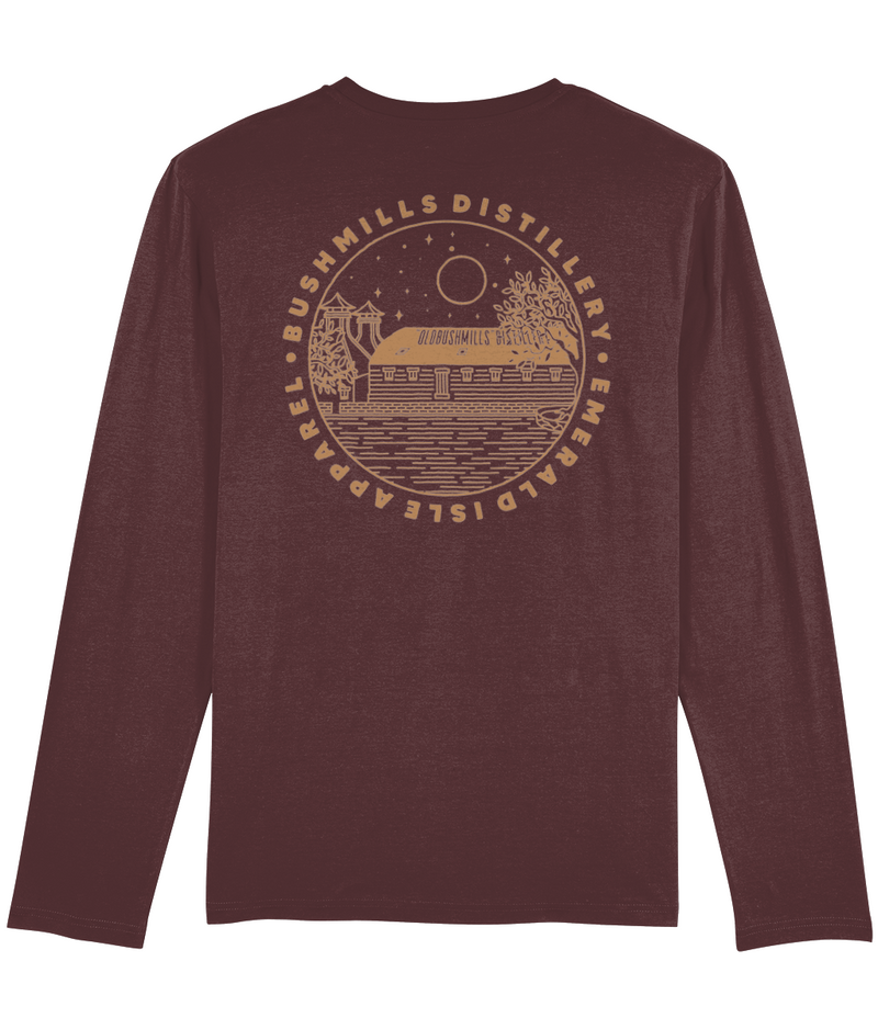 Burgundy Bushmills Shuffler Long Sleeve T-Shirt
