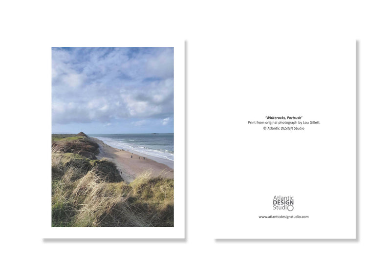 Luxury Greeting Cards, Pack of 4 .......'Out and About in....Portrush' 5" x 7" (12.7cm x 17.8cm) - Free P&P