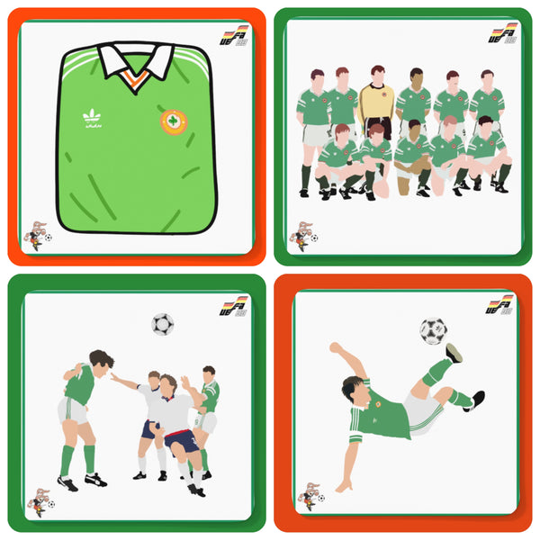 Republic of Ireland Euro 88 Coaster Collection