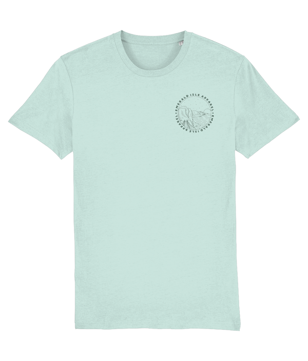 Caribbean Blue Emerald Isle Apparel Logo Unisex T-Shirt