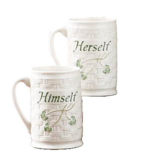"Himself & Herself" Mug Set of 2 - Belleek Living