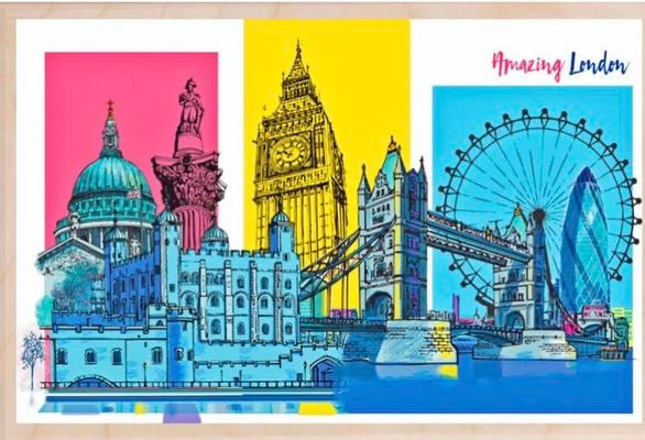 Amazing London Wooden Postcard - The Wooden Postcard Company
