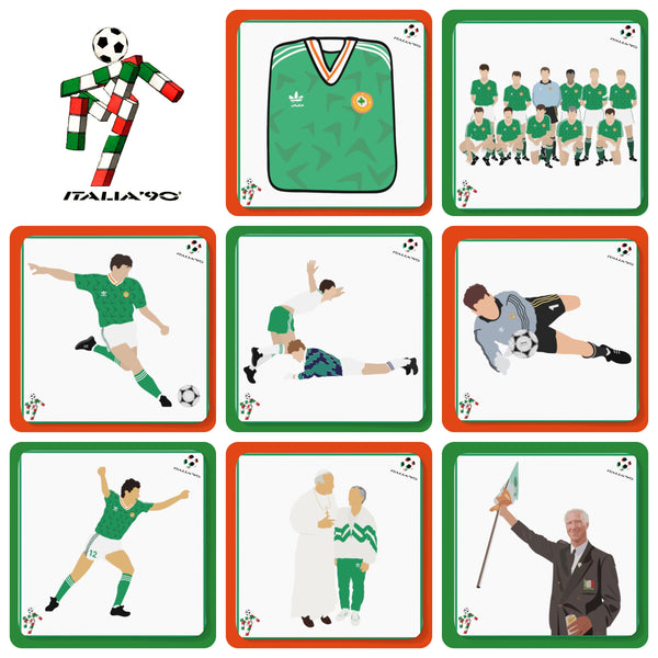 Republic of Ireland Italia 90 Coaster Collection