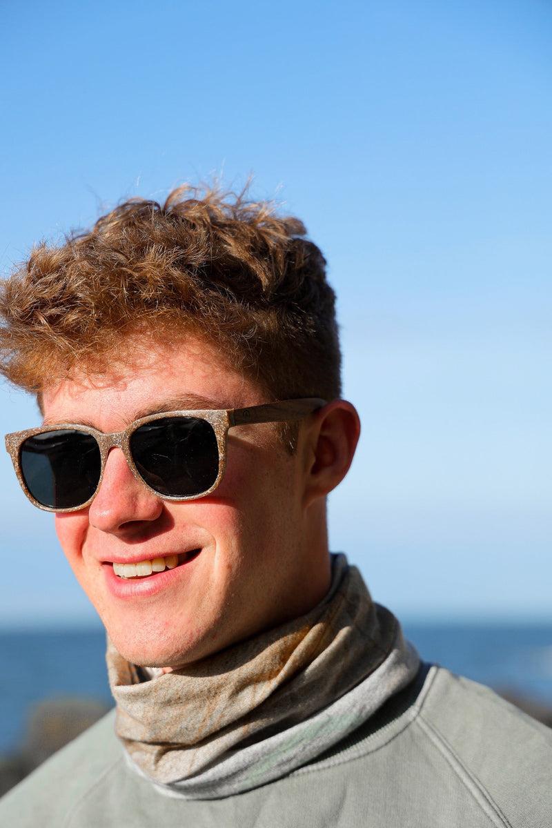 Coney Wheatstraw + Walnut Sustainable Sunglasses – True North Life