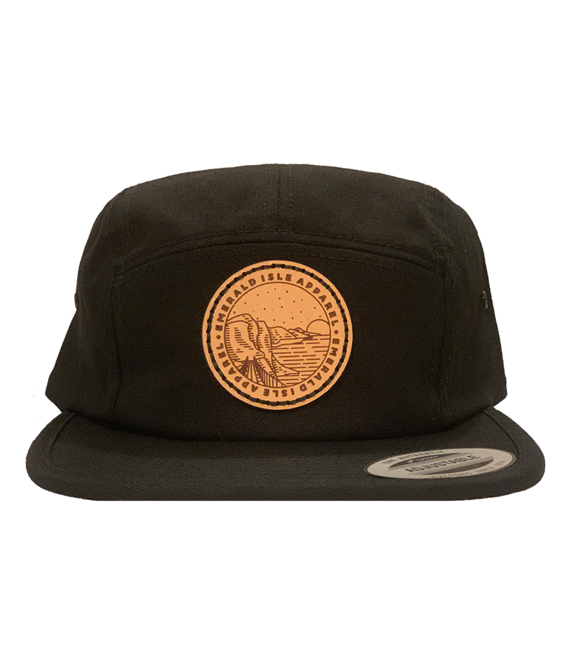 Black Emerald Isle Apparel Jockey Cap