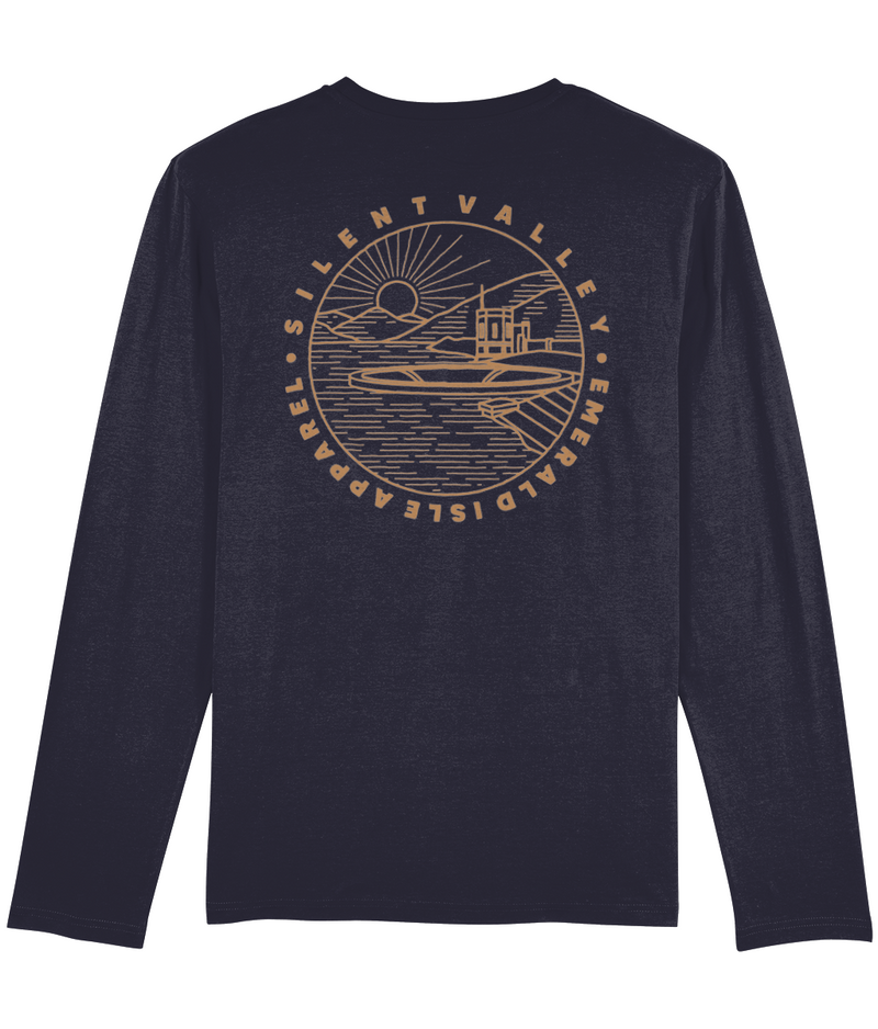 Navy Silent Valley Shuffler Long Sleeve T-Shirt