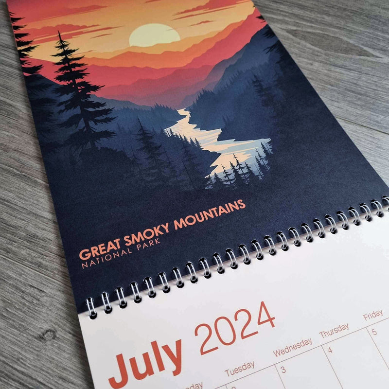 2024 Calendar of US National Parks