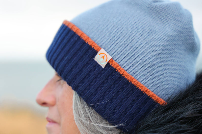 Torr Merino Reversible Beanie - Lough + Dusk