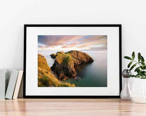 Carrick-a-rede A4 Mounted Print