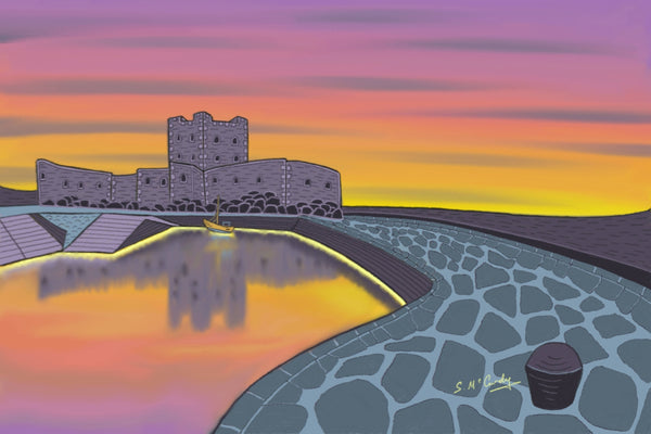 Carrickfergus Castle Sun rise