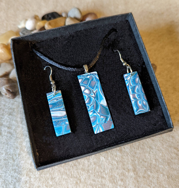 Earrings and Pendant Set