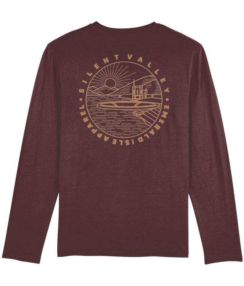 Burgundy Silent Valley Shuffler Long Sleeve T-Shirt