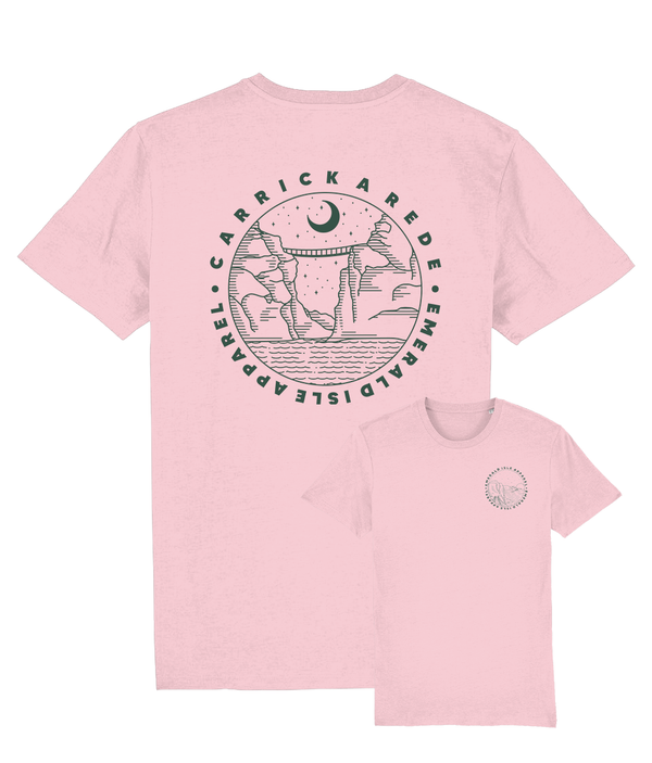 Cotton Pink Carrick-A-Rede Unisex T-Shirt