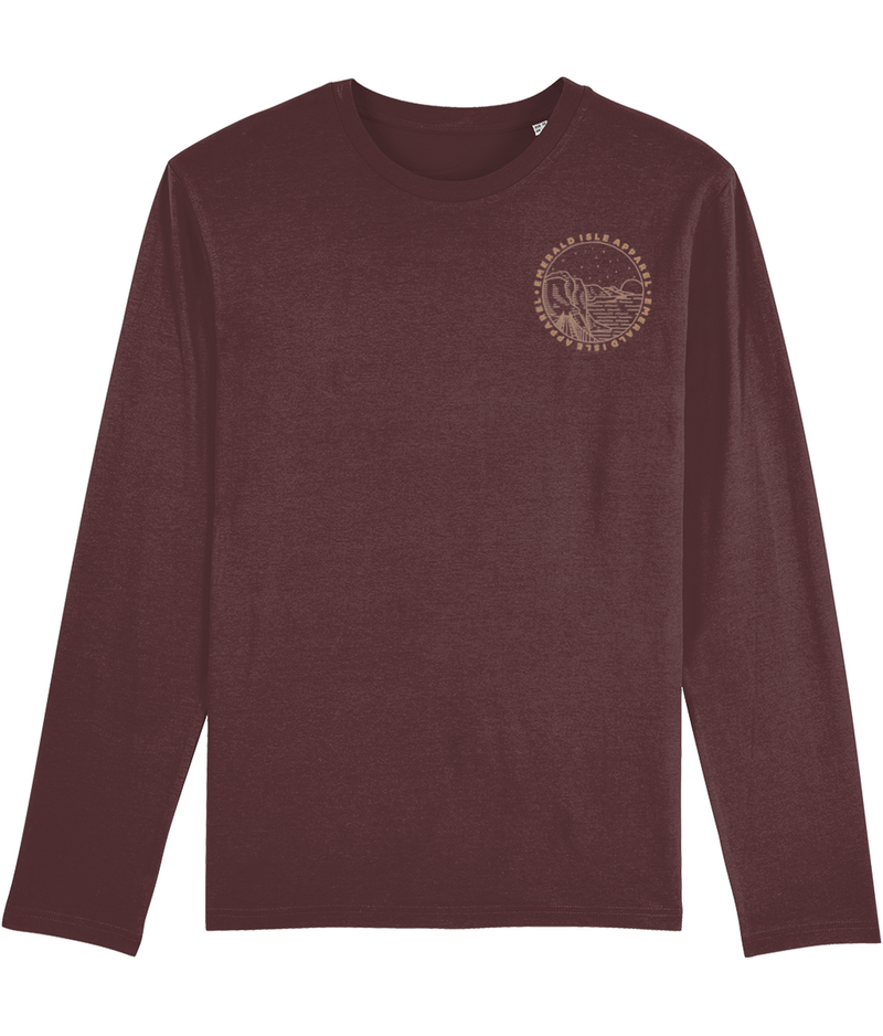 Burgundy Silent Valley Shuffler Long Sleeve T-Shirt