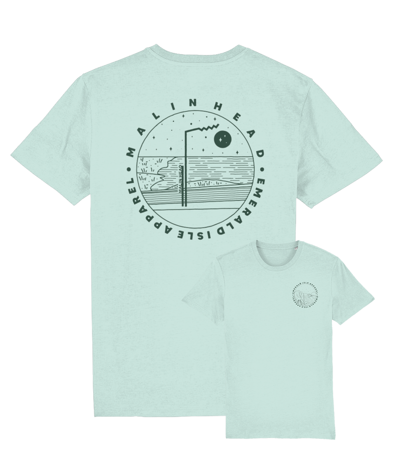 Caribbean Blue Malin Head Unisex T-Shirt