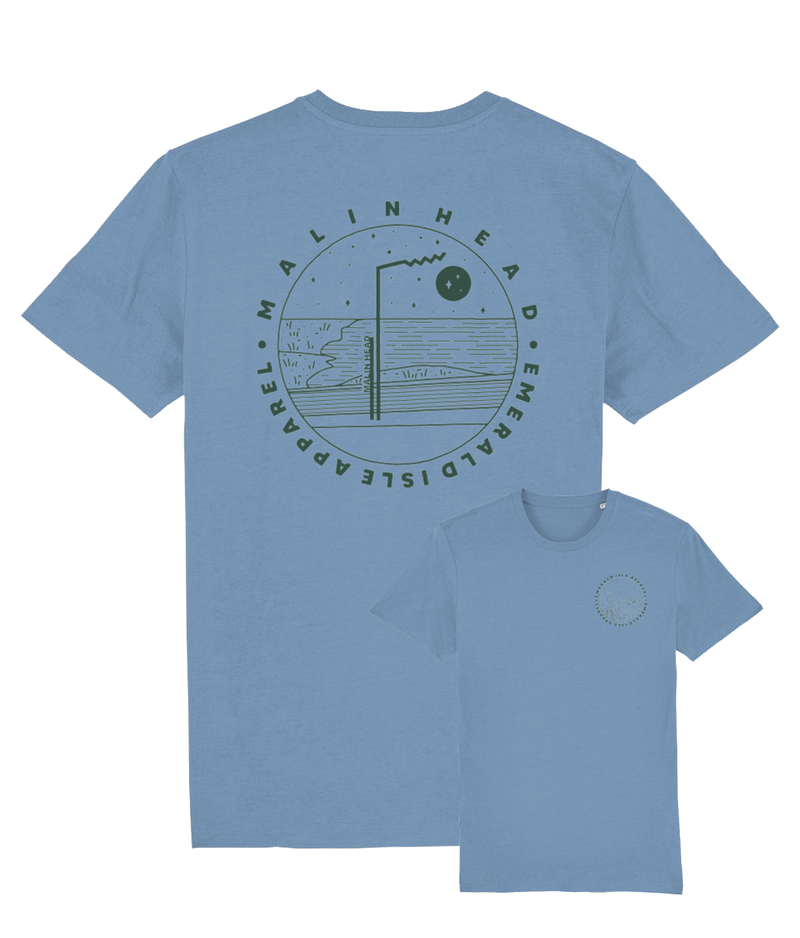 Heather Blue Malin Head Unisex T-Shirt