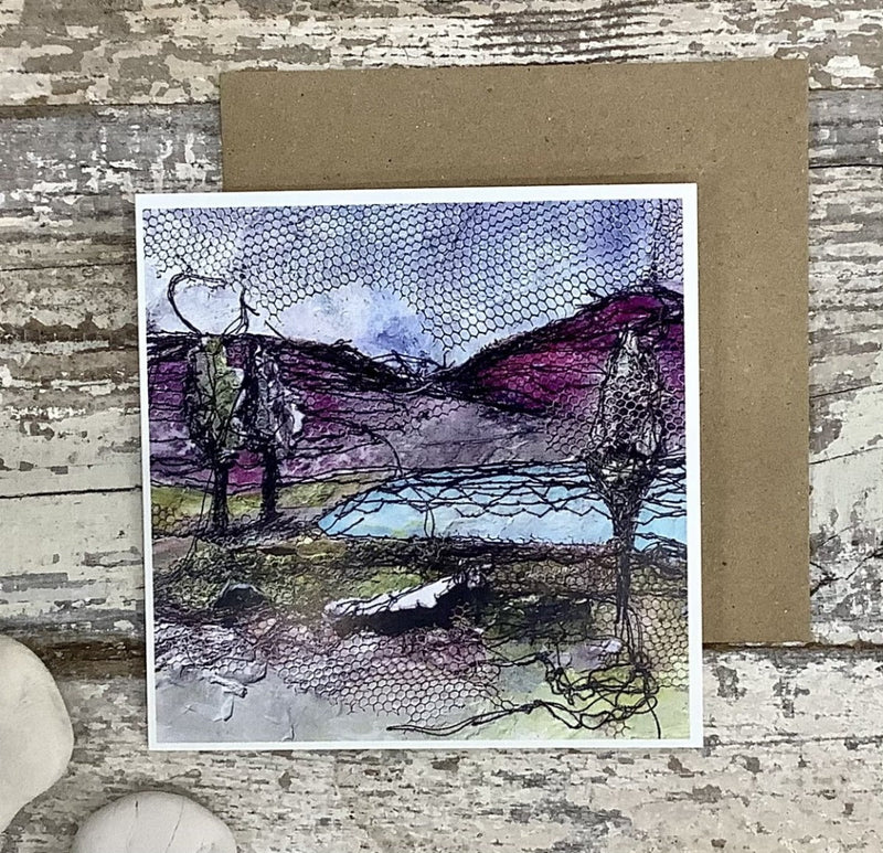 IRISH LANDSCAPE COLLECTION (6 PACK) Mixed-Media Stitched Greeting Cards