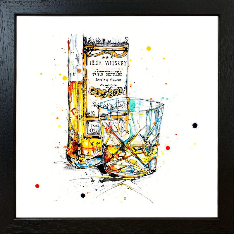 A Wee Night Cap - Whiskey Print with Size and Presentation Options