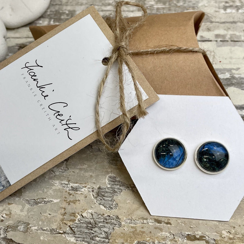 Art Print Stud Earrings