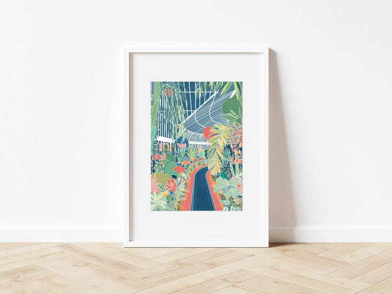 Inside The Palm House A5 Print