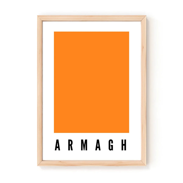 County Armagh Flag Style A4 Print