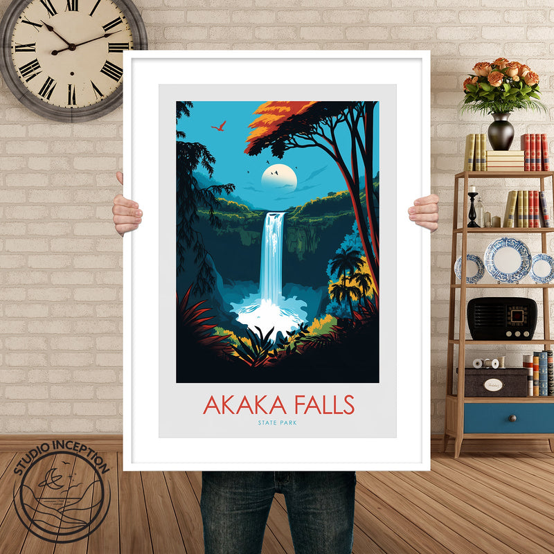 Akaka Falls Minimalist Print