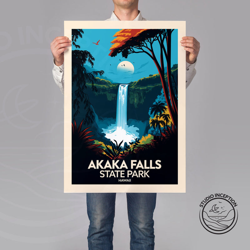 Akaka Falls Traditional Style Print