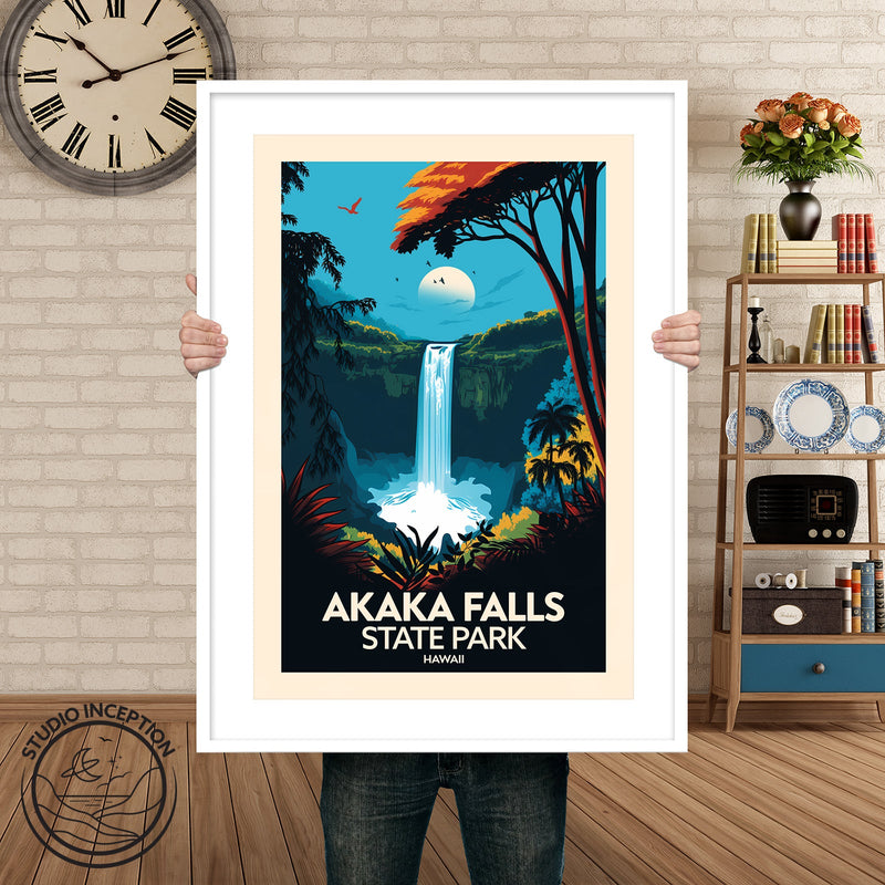 Akaka Falls Traditional Style Print