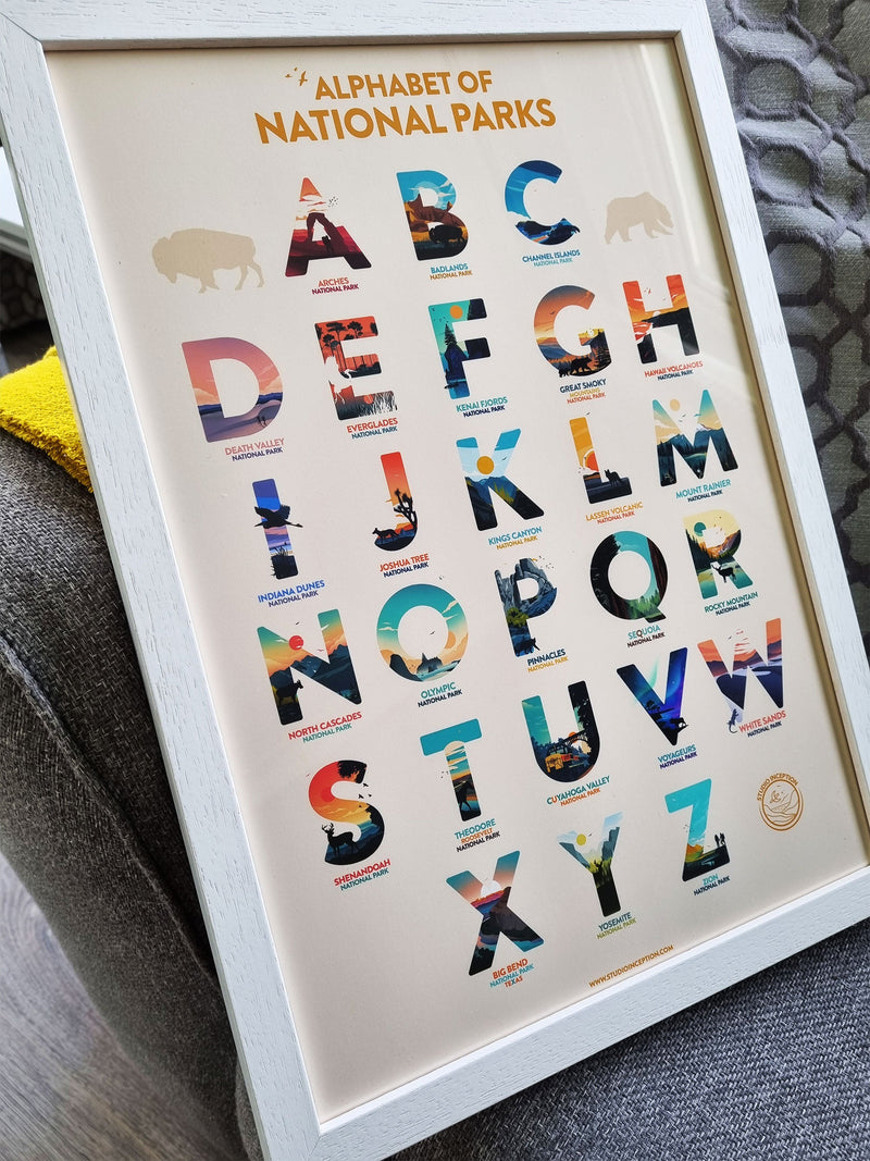 National Park Alphabet Print