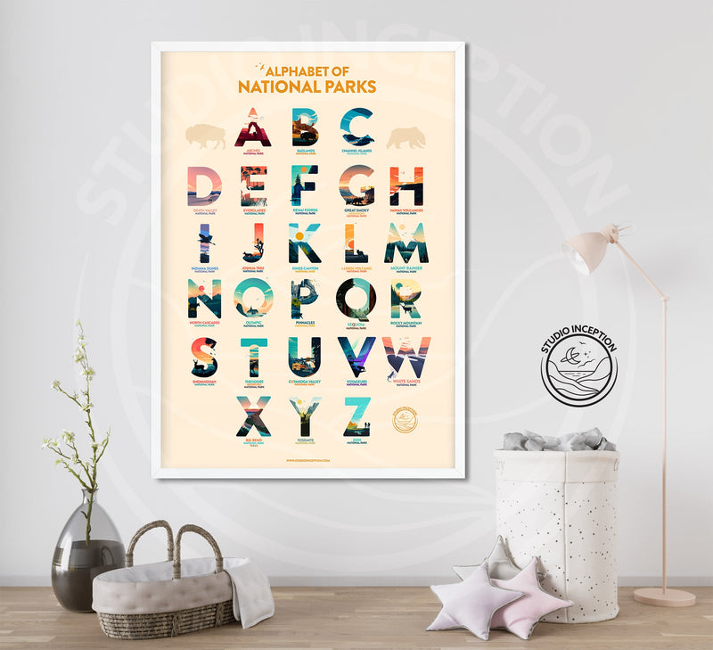 National Park Alphabet Print